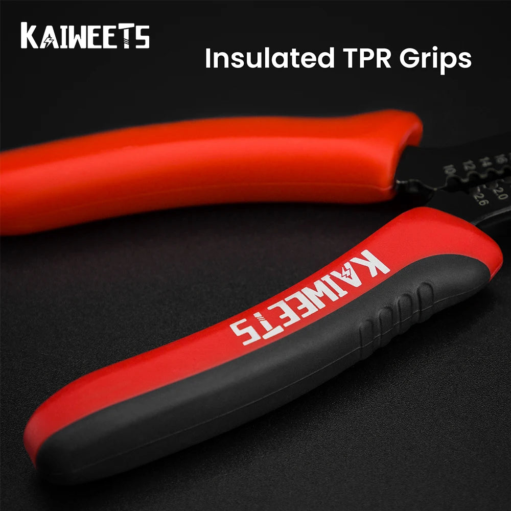 KAIWEETS KWS-102 Multifunctional Wire Stripper Pliers - Stripping, Cutting, Crimping - Accurate Design