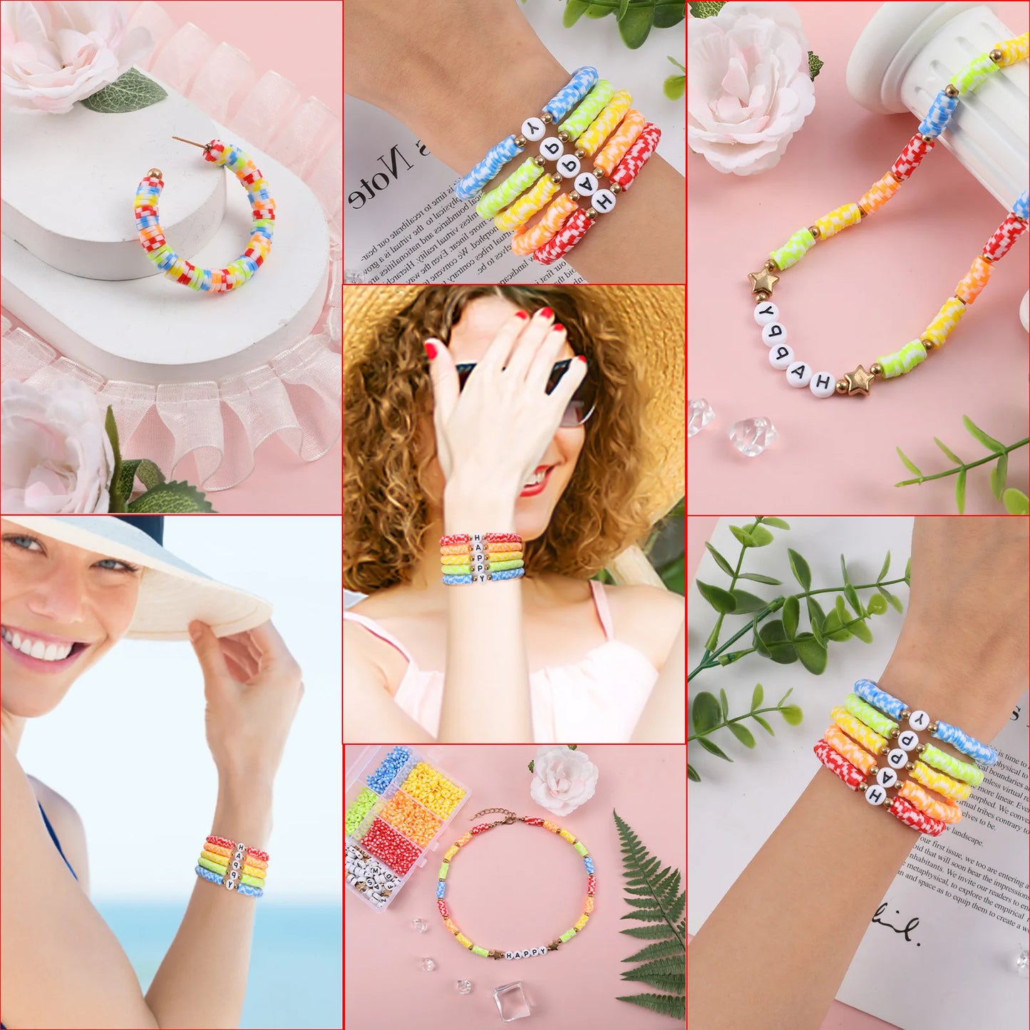 DIY Jewelry Making Kit - Soft Pottery Beads for Bracelets & Necklaces - Makersland