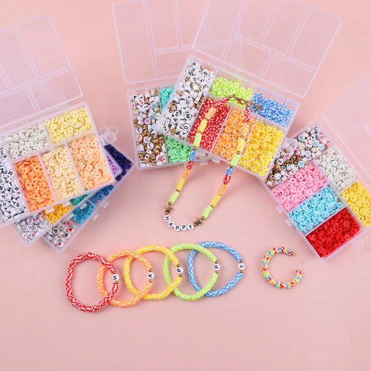 DIY Jewelry Making Kit - Soft Pottery Beads for Bracelets & Necklaces - Makersland